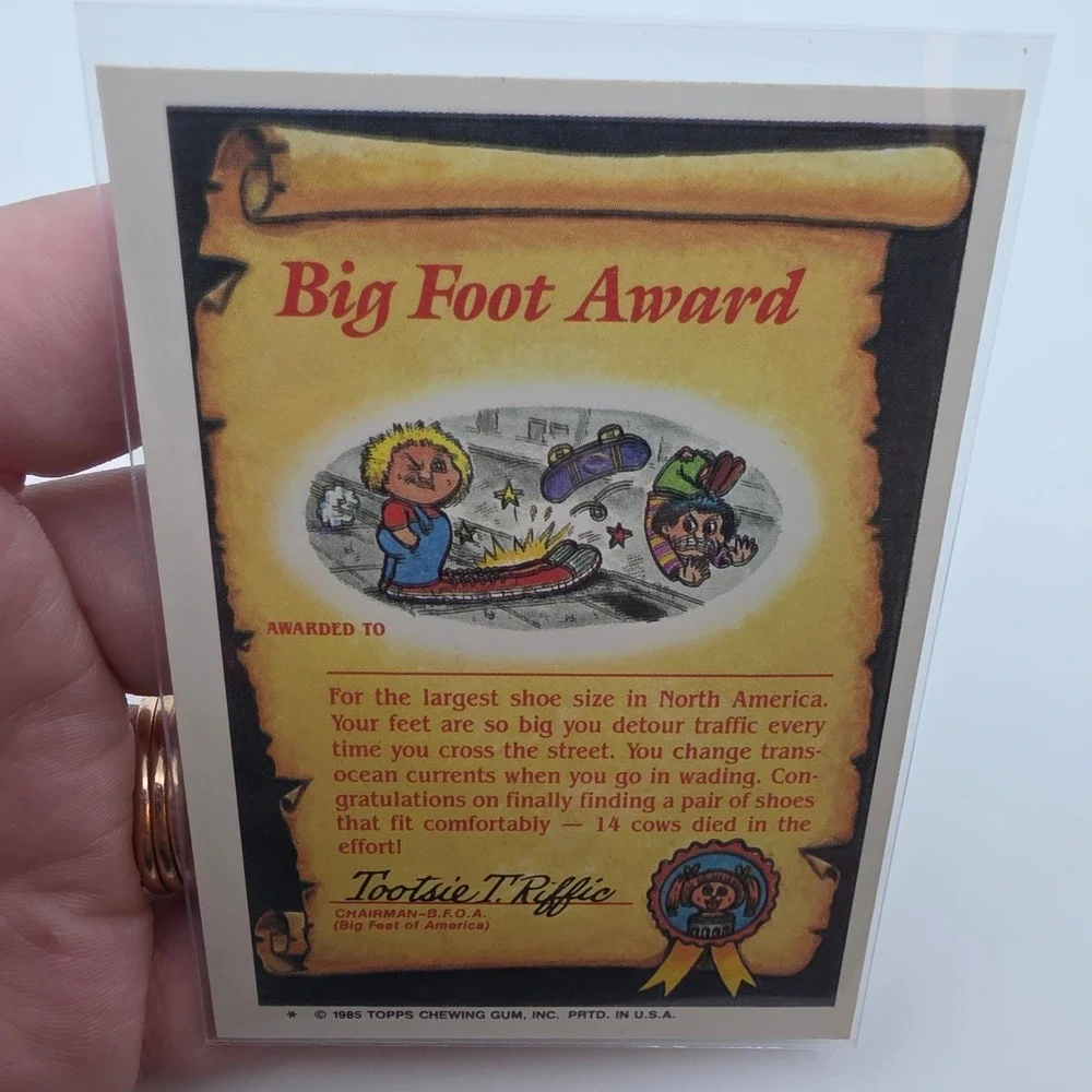Topps Garbage Pail Kids OS2 Rob Slob 52b Blue Fair 1985 Series 2
